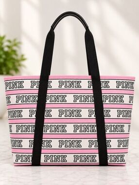 Pink Branded Tote Bag